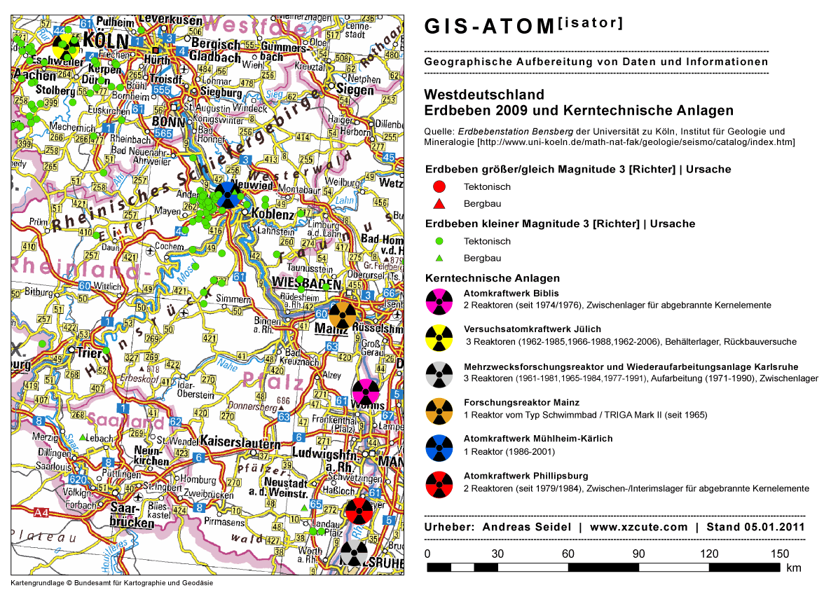Nuclear Power and Earthquake Endangerment along Rhine plain | Kernkraft und Erdbebengef�hrdung entlang der Rheinebene [2009]