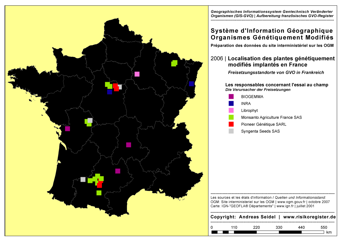 Organismes G�n�tiquement Modifi�s | Les responsables concernant l'essai au champ [2006]