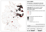 Anbau von Gentechnikmais | H�ufigkeiten pro PLZ-Gebiet + Fl�chensummen pro Kreis [2008]